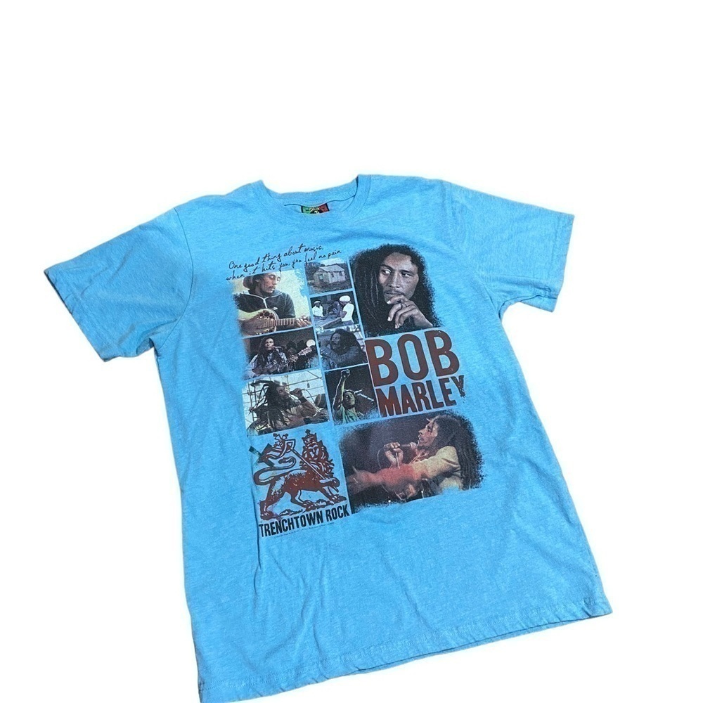 Bob Marley 2010 Trenchtown Rock graphic T large Jamaica Collection